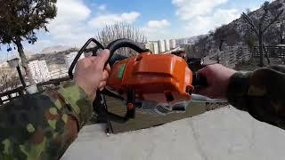 Stihl MS 261 C Motorsäge vom Anfänger, das erste mal, getestet in Ankara