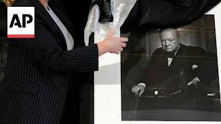 Winston Churchill's 'Roaring Lion' portrait handed over to Canadian authorities