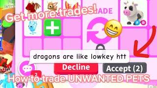 HOW TO TRADE HTT PETSNot ending the video until I trade my DRAGON! Adopt me Trading