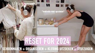 CLEAN WITH ME 🫧 | MIJN KAMER ORGANISEREN VOOR 2024