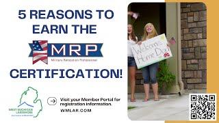 Now offering NAR's Military Relocation Professional (MRP) Certification!