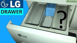 LG Washing Machine Detergent Drawer Symbols & How to use Detergent & Fabric Softener Compartments