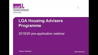 Housing Advisers Programme pre application webinar featuring Teignbridge District Council