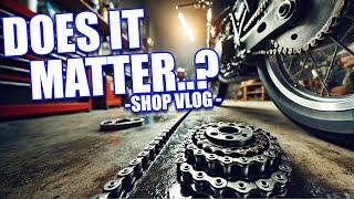 Does A Tight Motorcycle Chain Make More Power...?  - Shop Vlog