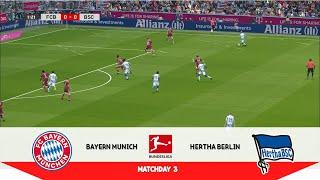 BAYERN MUNICH vs HERTHA BERLIN | Matchday 2 - Bundesliga 2021/22 | Realistic Gameplay