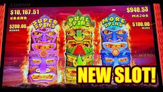 EVERY FEATURE on the New Island Rising Slot! Up to $20 Bets!!