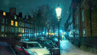 Old Hampstead Village Snow Flurries ️ London Winter Walk 2025, Quaint Alleys & Streets  4K HDR