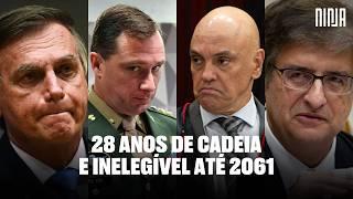 Bolsonaro pode pegar 28 anos de jaula + 37 inelegívelCid entrega tudo para MoraesResumo do Dia