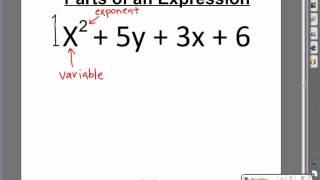 Parts of an Expression