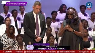 Emotional! Bishop Allan Kiuna's Daughter Tribute to her Father