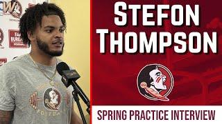 LB Stefon Thompson FSU Football SPRING PRACTICE Interview | Florida State Football | Warchant TV
