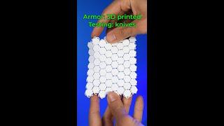 3D Printed NASA Armor vs REAL Armor #shorts