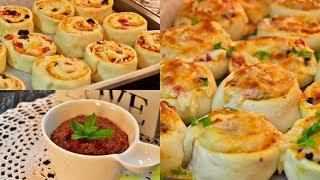 بيتزاء رول بعجينه هشه قطنيه وصلصة بيتزاء مدخنه تابعوها من اطيب انواع معجنات Pizza Roll