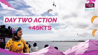 Lords of Tram GKA big air world cup with more than 45kts - Day 2 action