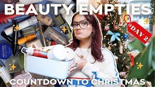 MY BEAUTY EMPTIES! LET'S GO THROUGH SOME RUBBISH. ️ COUNTDOWN TO CHRISTMAS DAY 2 | EmmasRectangle