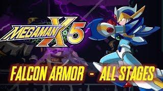 Mega Man X5 - Falcon Armor Playthrough (All Stages) No Damage - Xtreme Mode