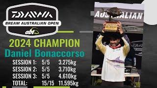 2024 Daiwa BREAM Australian Open Champion Interview with Daniel Bonaccorso