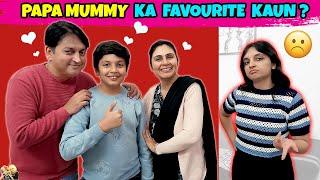 PAPA MUMMY KA FAVOURITE KAUN | Aayu and Pihu Show