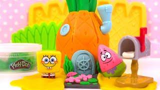 Play Doh Bob l'Eponge, Burger Whopper et Smoothie