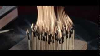 Slow Motion Grid of Matches