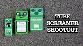 IBANEZ TUBE SCREAMER SHOOTOUT - TS Mini vs TS9 vs TS808 Tubescreamer Comparison