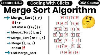 Merge Sort | Merge sort algorithm | Merge sort in data structure | Merge sort in daa