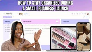 HOW TO STAY ORGANIZED DURING A SMALL BUSINESS PRODUCT LAUNCH // xTiles