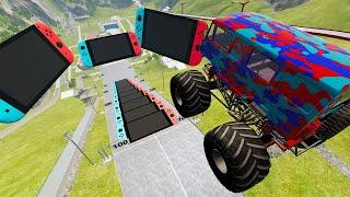 Random Car Jumps Into Nintendo Switch – BeamNG.Drive | BeamNG-Destruction