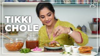 Delhi Style Tikki Chole Chaat I Street Food I टिक्की छोले चाट I Pankaj Bhadouria