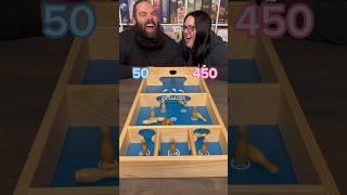 Who’s Going To Win Round 2? Come Play Skittles With Us! #boardgames #couple
