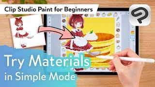 Try Materials in Simple Mode! | Clip Studio Paint for Beginners