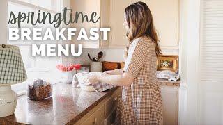 Scratch made spring breakfast ideas from a mom of 8