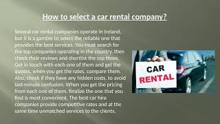 Everything You Need to Know About Car Rental Ireland