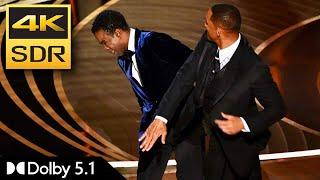 4K 50fps | Will Smith slaps Chris Rock (Oscars 2022) | Dolby 5.1