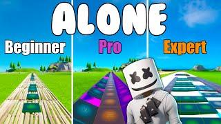 Marshmello - Alone Beginner vs Pro vs Expert  (Fortnite Music Blocks) - Code in Description