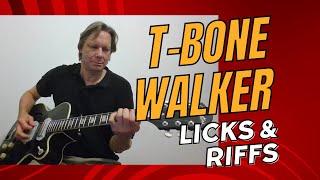 T-Bone Walker style blues guitar riffs & licks in G