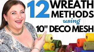 Wreath Making EXPERT Reveals Top 12 Deco Mesh Base Designs!