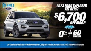 New 2023 Ford Explorer XLT Offer | $6,700 OFF MSRP +PLUS+ 0% for 60m | Ford Dealer in Dallas, TX