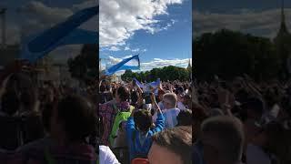 El aguante argentino en la previa de Argentina-Nigeria