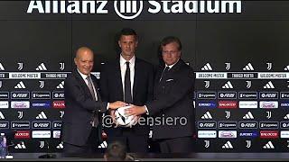 THIAGO MOTTA conferenza stampa di presentazione alla JUVENTUS: "Felice" Giuntoli: "Salutiamo Rabiot"