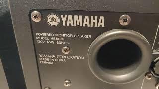 Yamaha HS 50M Powered Monitor Speakers. DEMO.