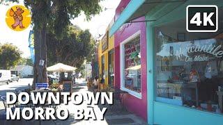 4K Downtown Morro Bay Walking Tour |  Binaural Sound