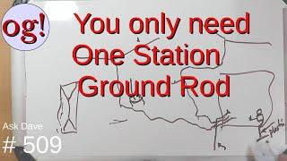 You only need one Station Ground Rod (#509)