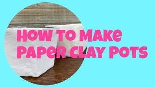 Unboxing the Macrame MAKER CRATE! Part One: How to make PAPER CLAY POTS