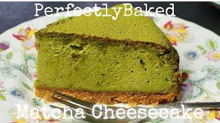 Baked Matcha Green Tea Cheesecake ベイクド抹茶チーズケーキ  Make it Perfectly! | Kurumicooks Japanese cooking