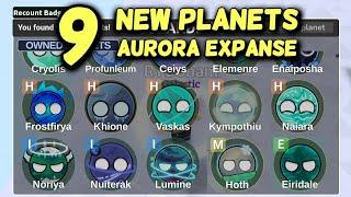 FIND THE PLANETS How to Get ALL 9 NEW PLANETS in AURORA EXPANSE Area of Iceris Roblox [ 90 PLANETS ]