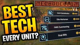 BEST TECH FOR EVERY UNIT? Upgrades I CAN'T LIVE WITHOUT - Mechabellum Tier List Guide