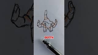 Bring Movement to Your Art: Dynamic Hand Drawing Tutorial #art #foryou #shorts #tutorial #drawing