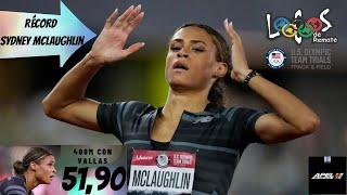 WR Sydney McLaughlin Récord mundial femenino 400 metros vallas (28/jun/2021) Trials USA 400m hurdles