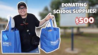 GOING BACK TO SCHOOL SHOPPING & GIVING IT AWAY TO MY OLD SCHOOL!